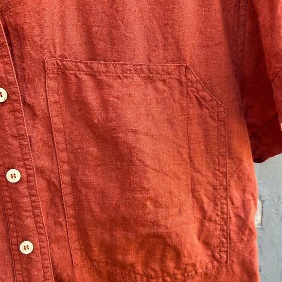 Power of my People Rust Wayward Fit Ss button up shirt, size xxs - Picture 8 of 13
